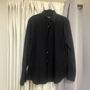 Men’s Designer Button Down Black Shirt Salvatore Ferragamo
